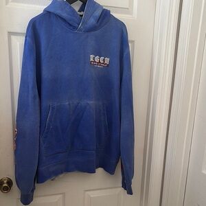 AMIRI x The Great City Workshop Hoodie - Vintage Blue - Excellent Condition